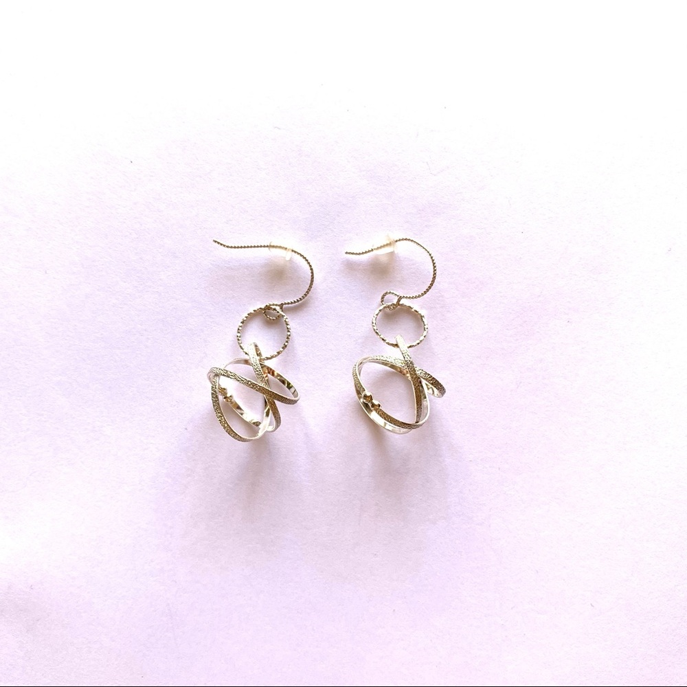 Handmade dangle loop earrings